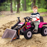 Excavator Ride-On Toy for Kids with Remote Control and 2+1 Gear Shift