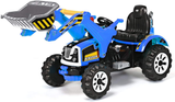 Excavator Truck Battery-Powered Playset for Kids - 12V Construction Vehicle Ride-On