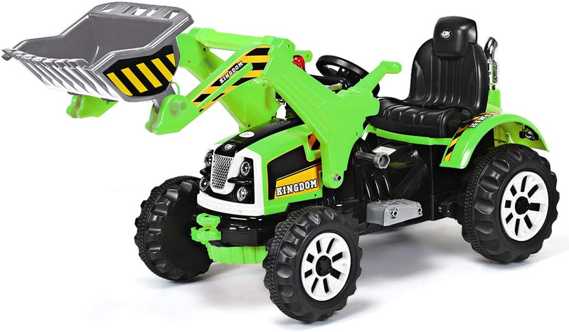 Excavator Truck Battery-Powered Playset for Kids - 12V Construction Vehicle Ride-On