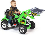 Excavator Truck Battery-Powered Playset for Kids - 12V Construction Vehicle Ride-On