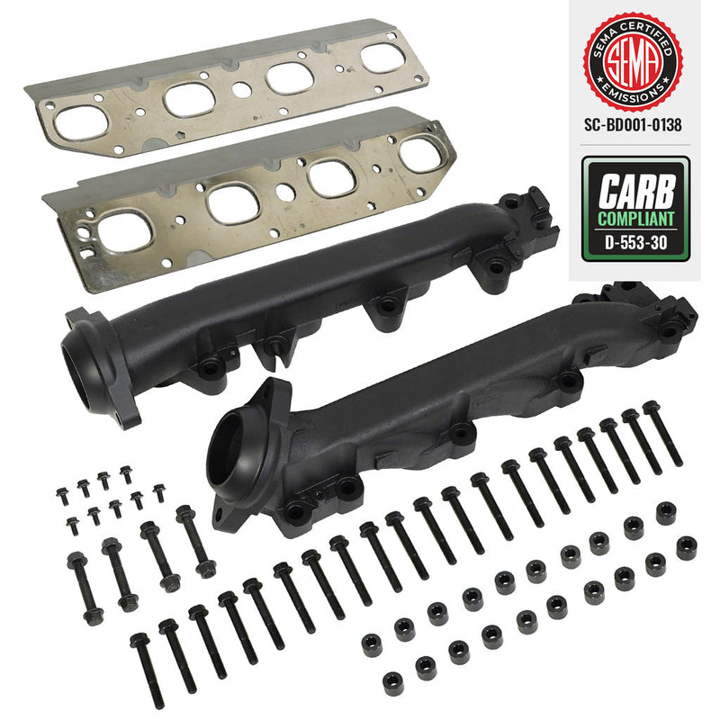 EXHAUST MANIFOLD KIT DODGE/RAM 5.7L HEMI 1500 DS 2009-2024 / 2500 DJ 2009-2018 / 3500 D2 2013-2018 / 3500 DC 2011-2015