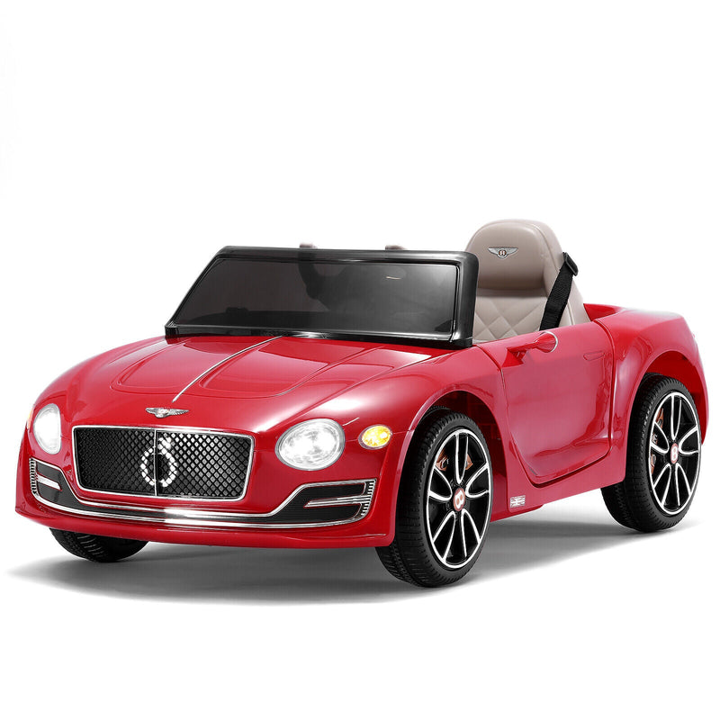 12V Bentley Style Kids Ride On Electric Toy Car with Remote Control and LED Lights