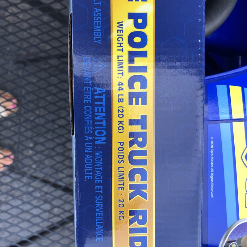 Experience the Excitement with Paw Patrol's Chase Police Truck Ride On Car - Featuring Realistic Sounds and Lights!