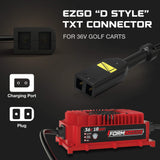 EZGO 36V Golf Cart Charger - TXT - 36V 18A Lithium, LiFePO4, Lead Acid, AGM FORM Charge