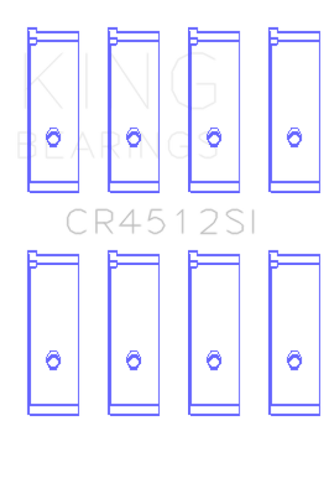 King Engine Bearings Honda D17A1/2 1.7L 16V (Size +0.25mm) Connecting Rod Bearing Set