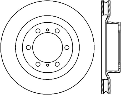 StopTech 10-17 Lexus GX460 / 10-17 Toyota 4Runner Cryo Slotted Front Right Sport Brake Rotor