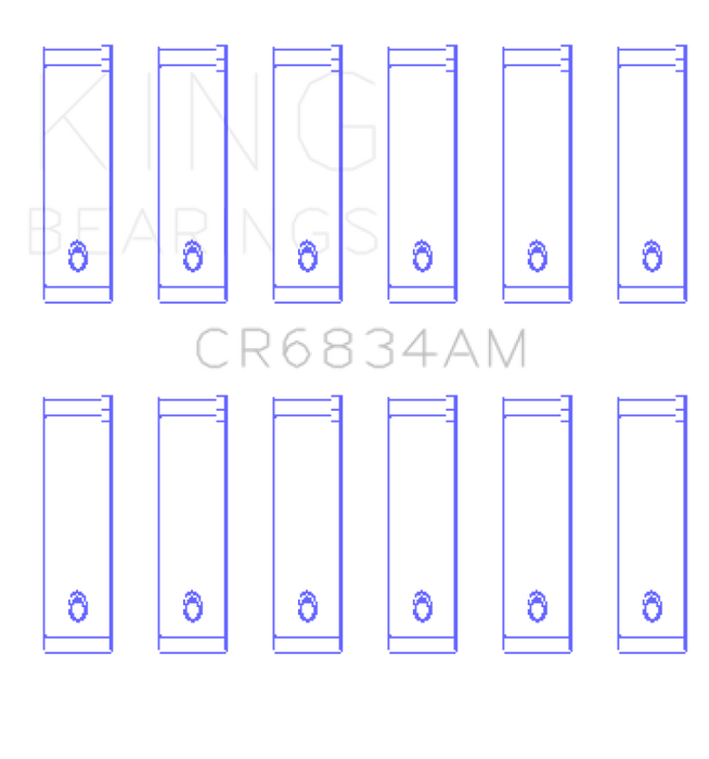 King Engine Bearings Chrysler 3.3/3.8 V6 +.002 Os/Od (Size +0.75mm) Connecting Rod Bearing Set