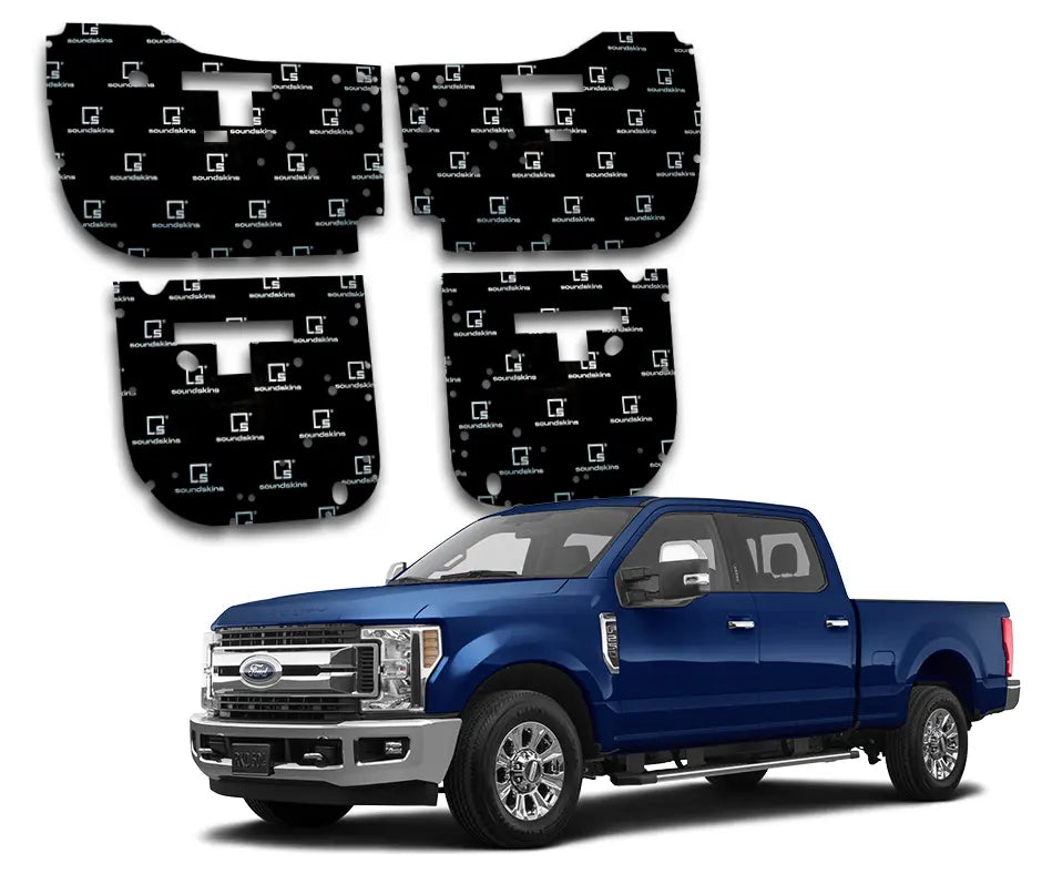 SoundSkins | 2017-2022 Ford F-250 4-Door Sound Deadening Vehicle Specific Kit | SSK-F2504DR | 3 Layers (Acoustic Foam, Foil, Rubber Butyl), 30 sq ft SoundSkins Global
