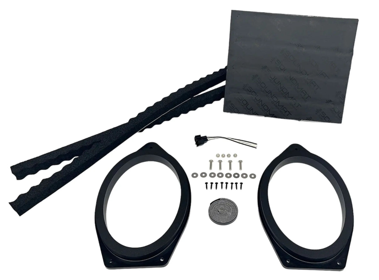 2019-2026 Silverado & Sierra Speaker Adapters | 1-inch CNC-Machined HDPE Ten87 Design