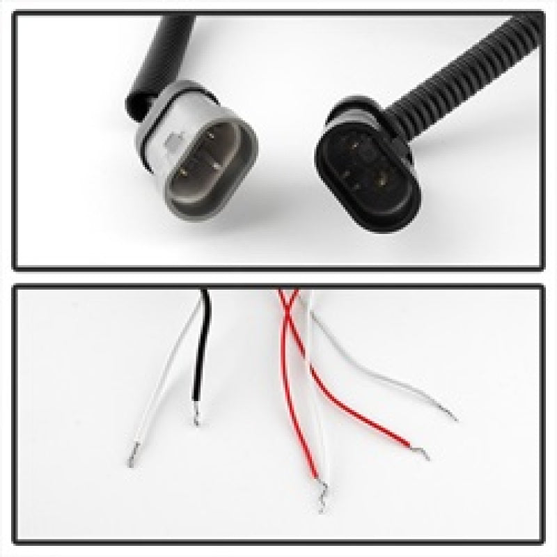 Spyder Chevy Silverado 1500 03-06 Projector LED Halo LED Amber Reflector Blk PRO-YD-CS03-AM-BK