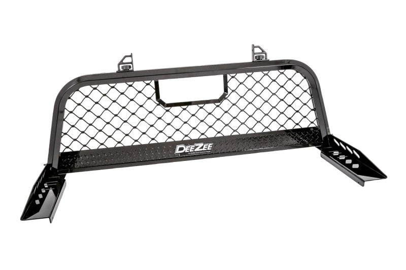 Deezee 99-16 Ford SuperDuty Cargo Management Cab Rack - Black Mesh