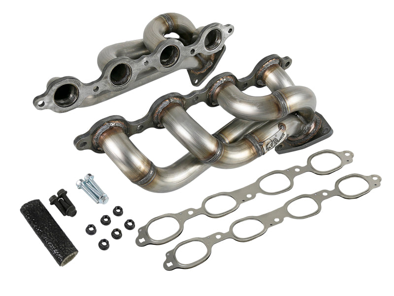 aFe Twisted Steel 1-3/4in 304SS Shorty Headers 2019 GM Silverado / Sierra 1500 V8-5.3L/6.2L