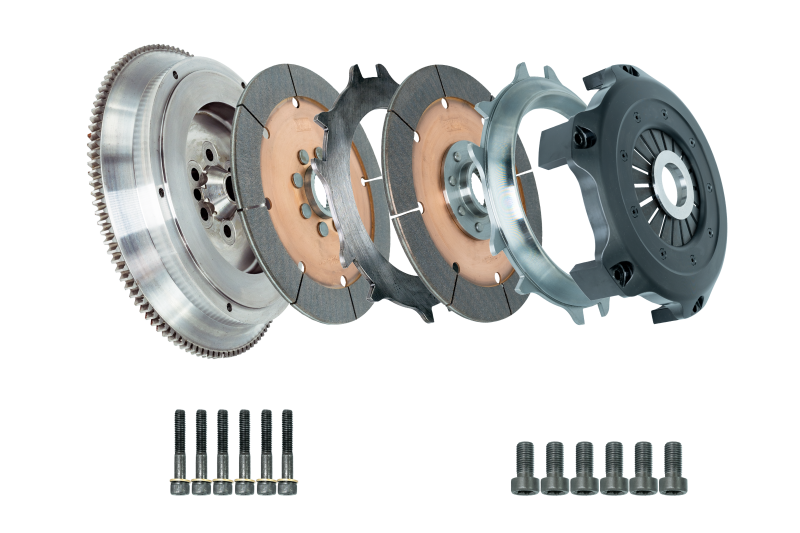 DKM Clutch 99-03 Audi A3 S3 Quattro MS Organic Twin Disc Clutch Kit w/Flywheel (660 ft/lbs Torque)