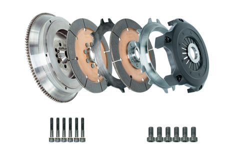 DKM Clutch 99-03 Audi A3 S3 Quattro MS Organic Twin Disc Clutch Kit w/Flywheel (660 ft/lbs Torque)