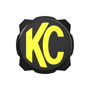 6" PRO6 GRAVITY® LIGHT COVER - BLACK / YELLOW KC LOGO KC Hilites