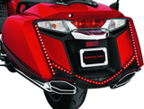Kuryakyn L.E.D. Vertical Rear Light Strips 12-17 GL1800 Gloss Black Smoke Lens