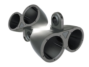 KICKER KMTED Dual 6.5" Empty Enclosure Pair