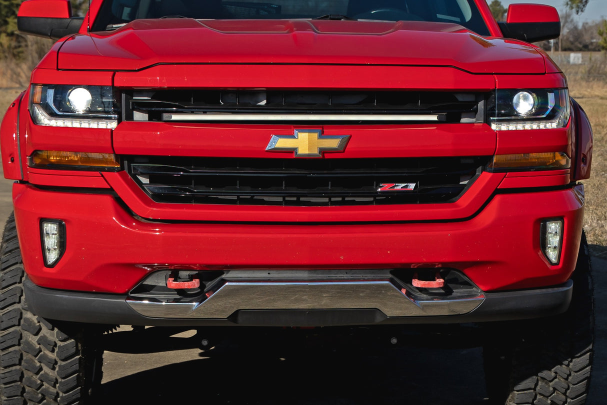 Rough Country 30-inch DRL Grille Mount LED Light Kit for Chevy Silverado 1500 (16-18)