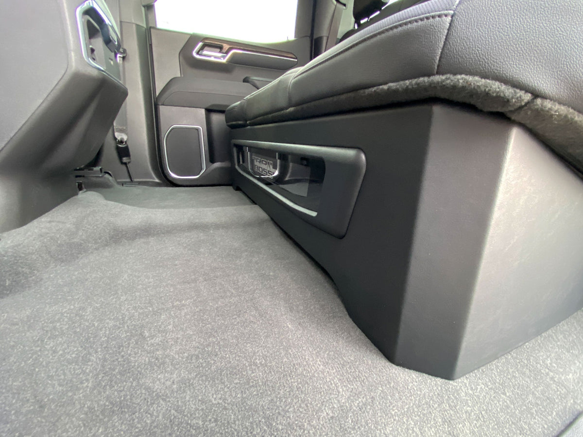 Custom JL Audio W3V3 Dual 10-inch Down-Firing Sub Enclosure: 2019–2026 GMC & Chevy