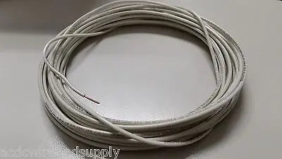 18 AWG TFN SOLID COPPER WIRE 100 FT IN WHITE GREAT FOR TRAIN WIRE ACDC WIRE AND SUPPLY