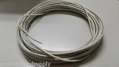 18 AWG TFN SOLID COPPER WIRE 100 FT IN WHITE GREAT FOR TRAIN WIRE ACDC WIRE AND SUPPLY