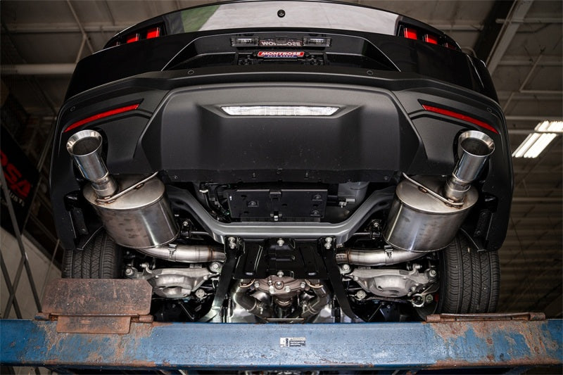 Corsa 24+ Ford Mustang GT Conv. Xtreme Cat-Back Ex. Sys. 3.0in Dual Rear Ex w/4.5in StraightCut Tips