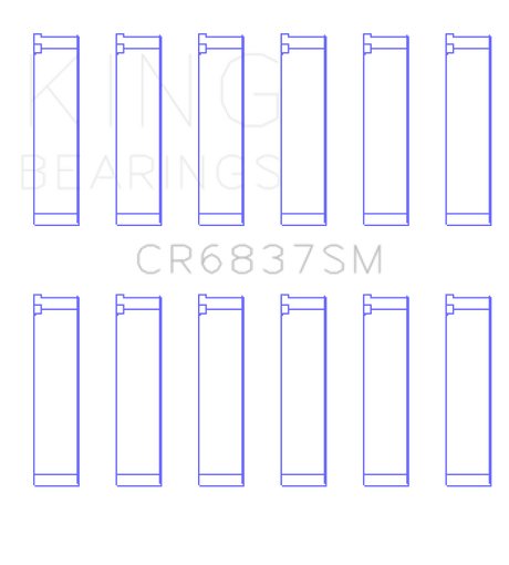King Engine Bearings Acura J30A/J32A/J35A/J35Z (Size +0.5) Performance Rod Bearing Set