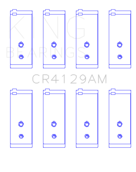 King Engine Bearings Toyota 18R/21R (Size +0.75mm) Connecting Rod Bearing Set