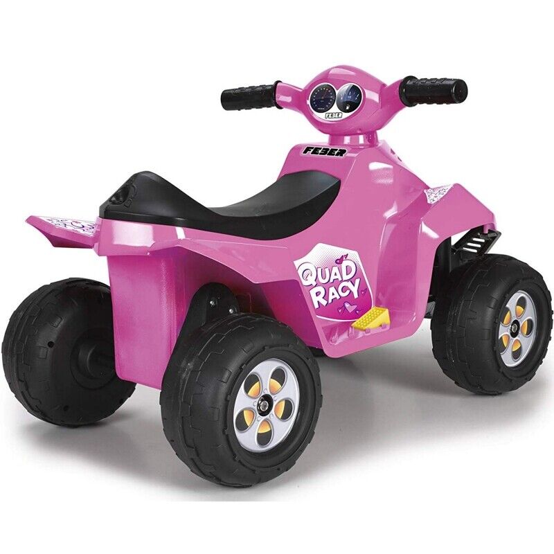 Feber Pink Quad Racy - 6V Battery Powered Ride-On