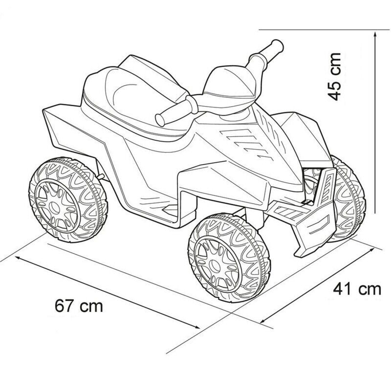 Feber Pink Quad Racy - 6V Battery Powered Ride-On