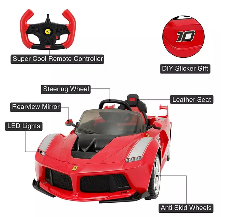 World Famous LaFerrari Edition Ferrari Electric Ride On Car For Children W/Wireless Parental Control