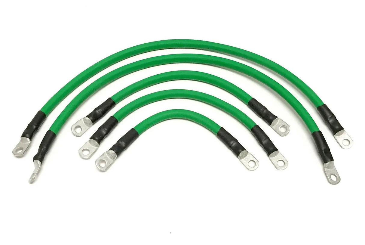 Club Car Precedent Golf Cart Battery Cable Set 4 Gauge 8 VOLT 2004 & UP GREEN AC DC WIRE AND SUPPLY