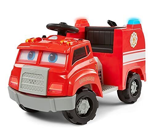 Fire Up Your Child's Imagination with the Real Rigs Toddler Fire Truck Ride On Toy - Perfect for Ages 1.5-4 Years!