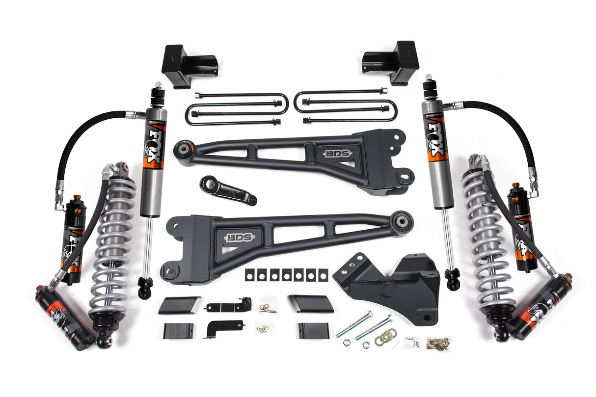 4 Inch Lift Kit w/ Radius Arms | FOX 2.5 Coilover Conversion - Performance Elite | Ford F450 Super Duty (23-26) 4WD BDS Suspension
