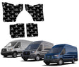 SoundSkins | 2015+ Ford Transit Front & Rear Doors 4 Pc Sound Deadening Vehicle Specific Kit | SSK-TRNST4DR | 3 Layers (Acoustic Foam, Foil, Rubber Butyl), 25.25 sq ft SoundSkins Global