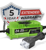 FORM 24 Volt Battery Charger for Forklift, Electric Pallet Jack, Floor Scrubber - 24V 25A FORM Charge