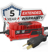 REFURBISHED - FORM 36V Golf Cart Charger for Club Car, EZGO & Yamaha with Crowfoot Plug - Lead Acid - PRO VERSION