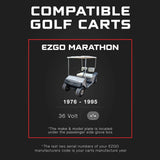 EZGO 36V Golf Cart Charger - Marathon - SB50 Anderson Plug - 36V 18A Lithium, LiFePO4, Lead Acid, AGM FORM Charge