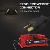 FORM 36V Golf Cart Charger for Club Car, EZGO & Yamaha with Crowfoot Plug - 36V 18A Lithium, LiFePO4, Lead Acid, AGM FORM Charge