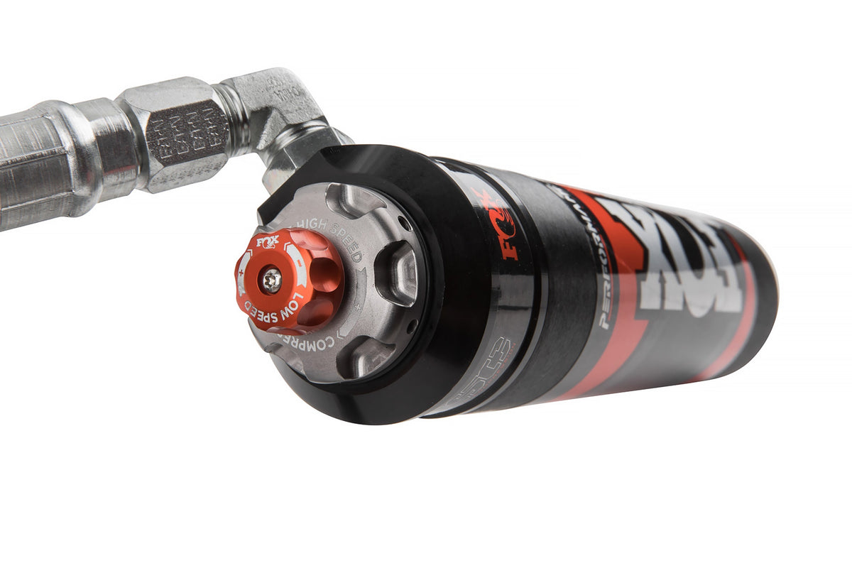 FOX 2.5 Front Shocks w/ DSC Reservoir | 2-3.5 Inch Lift | Performance Elite Series | Ram 2500 (14-23) and 3500 (13-23) 4WD FOX