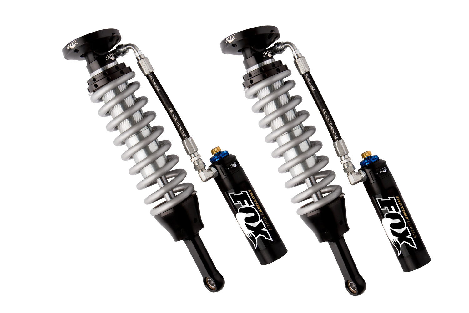 FOX 2.5 Coilover Shocks w/ DSC Reservoir Adjuster | 0-2 Inch Lift | Factory Series | Ford F150 (15-25) 4WD FOX