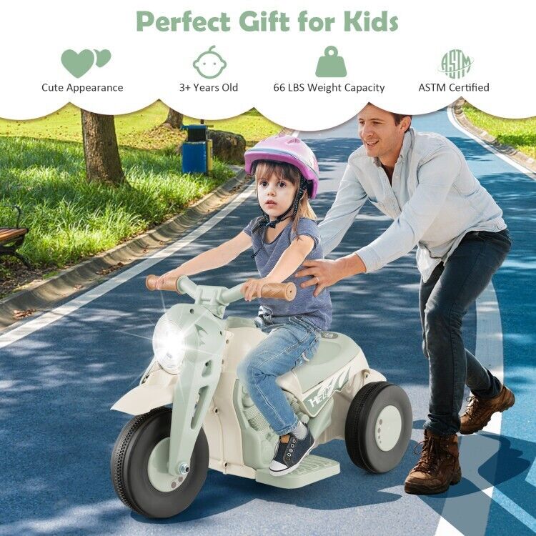 Fun and Exciting Electric Ride-On Motorcycle for Kids with Bubble Maker and Music - 6V Battery and Durable PP Wheels