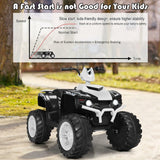 Fun and Interactive 13.6 Inch Ride-On Car for Kids Ages 3-7 with LED Lights, Music, and Adjustable Speed Settings