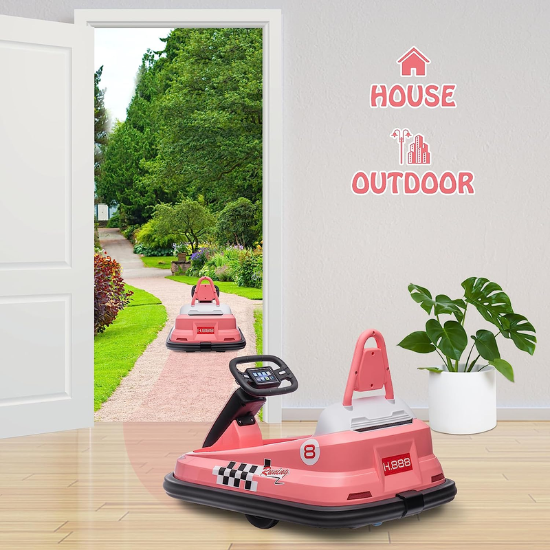 Fun and Safe 6V Electric Bumper Car for Toddlers Ages 1.5-6 Years