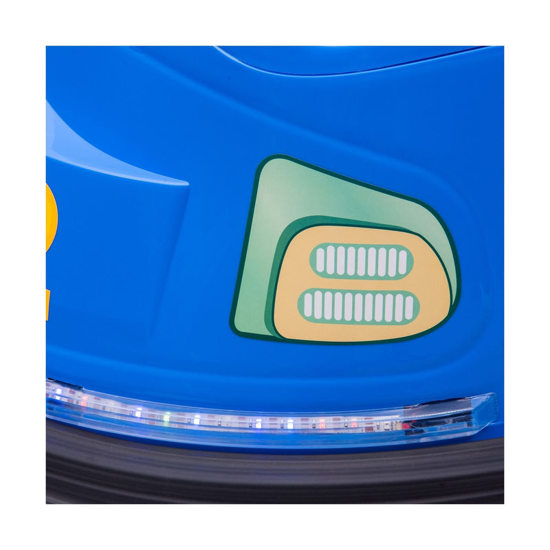 Fun and Safe 6V Kids Bumper Car Ride On Toy with Roller Caster Design