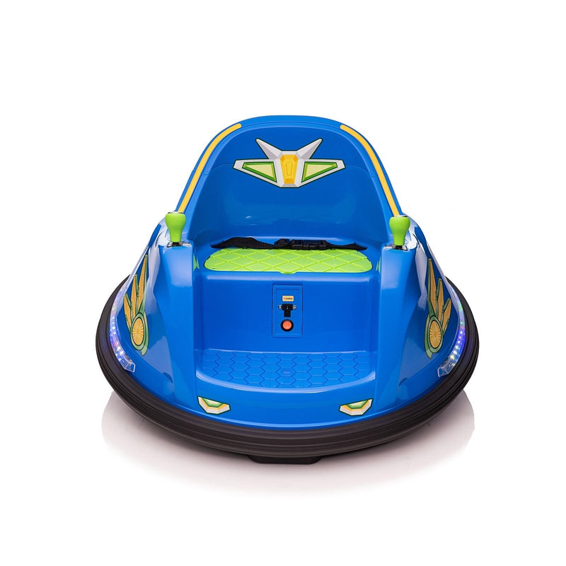 Fun and Safe 6V Kids Bumper Car Ride On Toy with Roller Caster Design