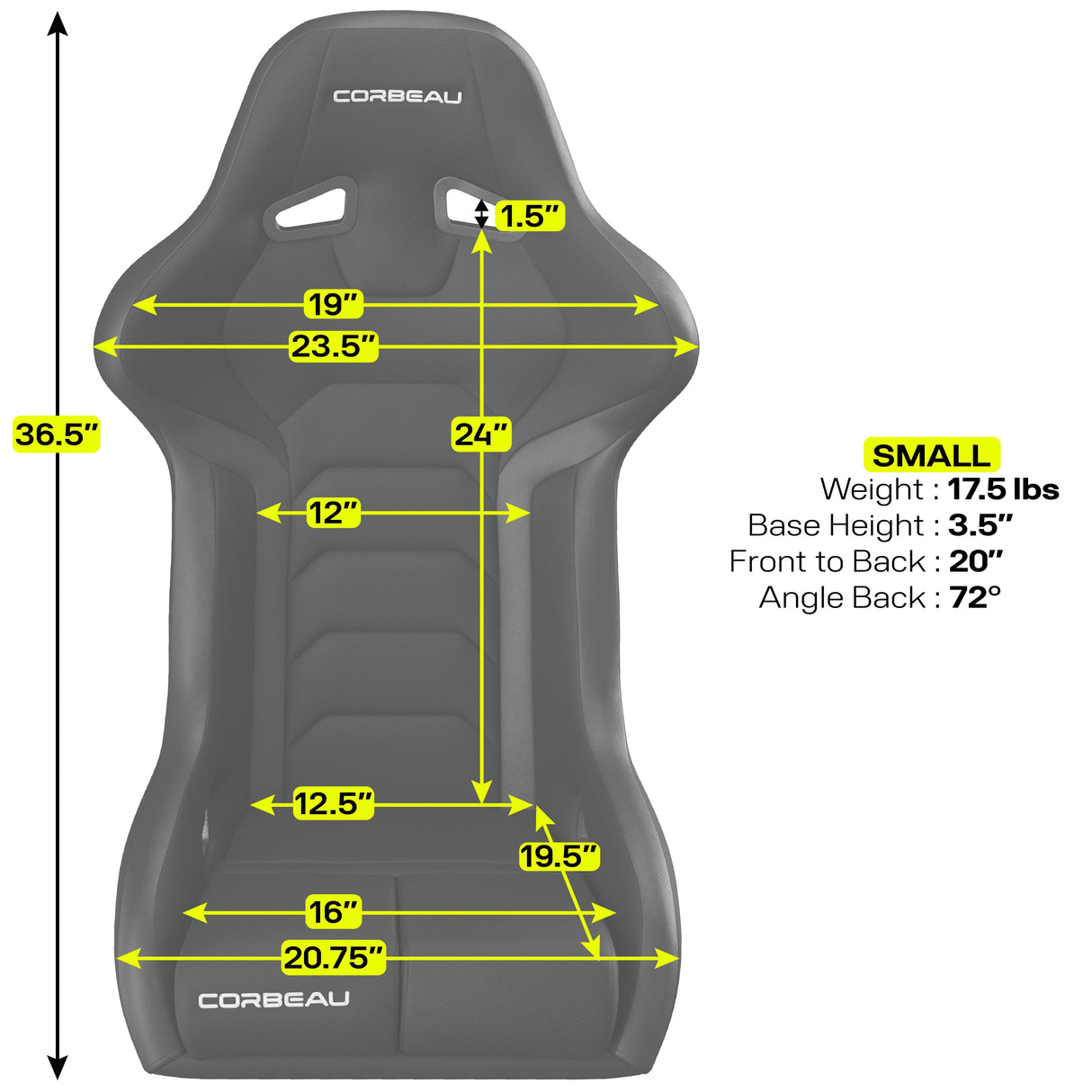 Corbeau Seats - FX1 PRO - [Only Seat]