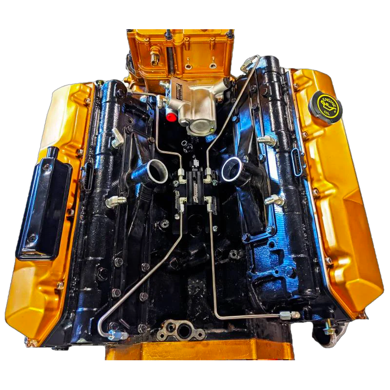 CNC Fabrication 4-Line Feed Valley Mount Fuel Line Kit - 7.3 Powerstroke (1994.5-1998.5)