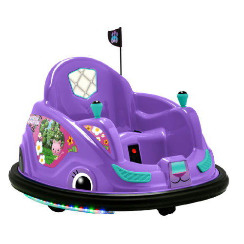 Gabby's Dollhouse Electric Bumper Car - 6V Battery Powered Ride On