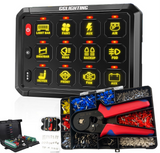 12-Gang Switch Panel With RGB And Remote Control Bluetooth App by GG Lighting